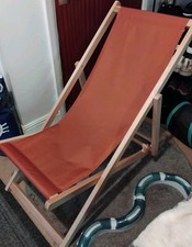 Traditional Deck Chair in Terracotta, 4 Settings For Position. *last reduction*