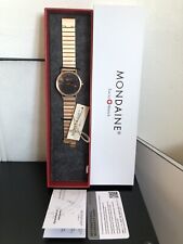 Mondaine Classic Swiss Railway Black Dial Rose Gold Men’s 40mm Watch. RRP £279