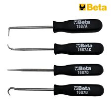 Beta Tools Engineer's Precision Scribers (4pc) Hook, 90° Angle, Straight 1687/S4