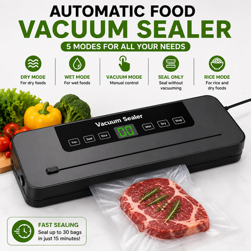 Food vacuum sealer - food, machine