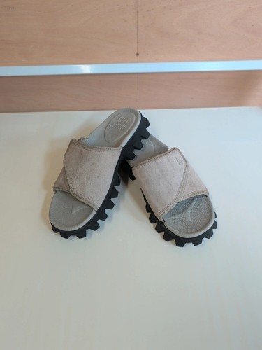Cat caterpillar leather slide - caterpillar,