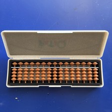 Tomoe Soroban Abacus Math Calculating Device 15 Rods 4+1 Bead PATiQ Plastic Case