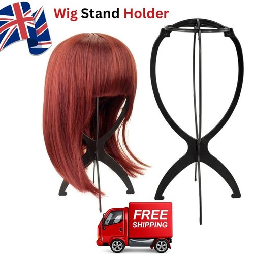 Foldable wig stand holder - foldable,