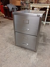 Lovely Vintage  / Industrial Filing Cabinet Stripped And Polished Great Piece