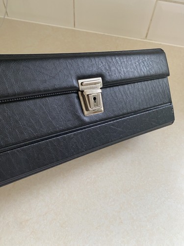 Vintage black faux leather - vintage,
