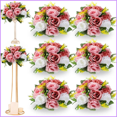 6pcs artificial flowers ball - 6pcs,