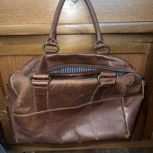 Fat face brown leather - face, bag