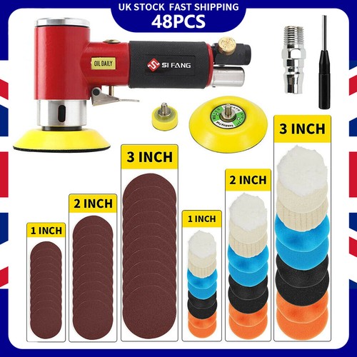 Mini dual action air sander - action,