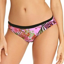 Freya Lost In Paradise Bikini Brief Reversible Size L 14 16 Pink Floral 4032 New