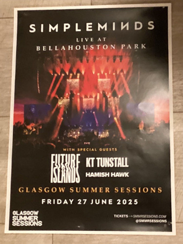 Simple minds concert poster - concert,