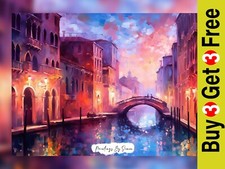 Impressionist Venice Oil Scene