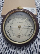 W M Widdop Round Barometer