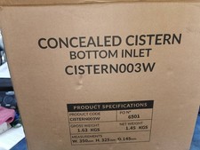 CONCEALED DUAL FLUSH TOILET CISTERN FRONT ACCESS Bottom Entry