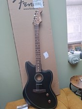 Fender Acoustasonic Jazzmaster Standard Black Electric Guitar