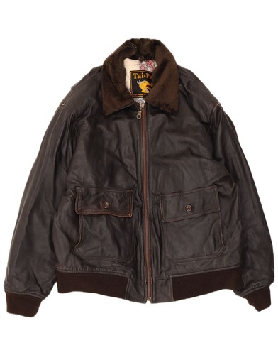Vintage mens leather jacket - leather, uk