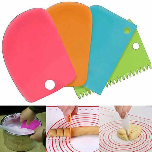 3pcs set plastic icing - plastic, scraper