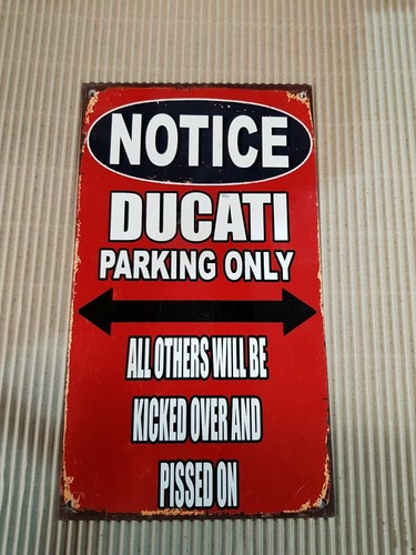 Ducati parking only 12 - parking, 12"
