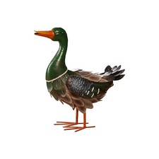 Garden Gear Metal Mallard Outdoor Ornament Height 42cm Decorative Lawn Sculpture