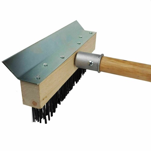 Pizza oven brush long wooden - oven,