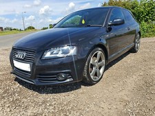 AUDI A3 S3 RS3 8P BLACK EDITION S LINE FRONT GREY BUMPER LIP SPLITTER SPOILER