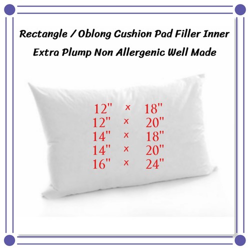 Hollowfibre oblong cushion pad - hollowfibre,