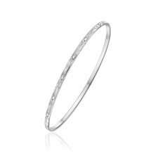 925 Silver Diamond Cut Flat