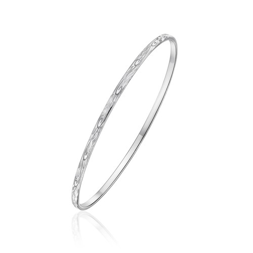 925 silver diamond cut flat - 925,