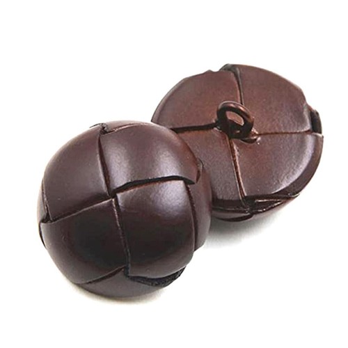 5pcs genuine leather buttons - leather,