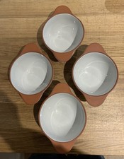 Jamie Oliver JME Terracotta Soup Bowls Oven Safe Dishes Glazed 14.5cm x 7cm VGC