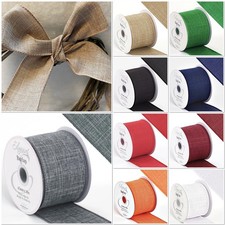 63mm luxury wired - luxury, burlap