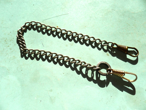 Old steel pocket watch - pocket,