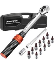 Torque Wrench Set 5-25 Nm, 1/4 Inch Drive Dual Direction Adjustable 72 Tooth