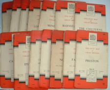 VINTAGE 1950s/1960s OS ORDNANCE SURVEY MAPS ENGLAND WALES SCOTLAND - YOU CHOOSE