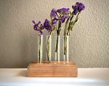 5 pcs Clear Glass flat bottom