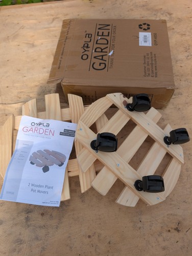 Wooden pot mover - pot,