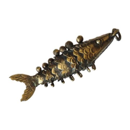 Fish pendant articulated - pendant,