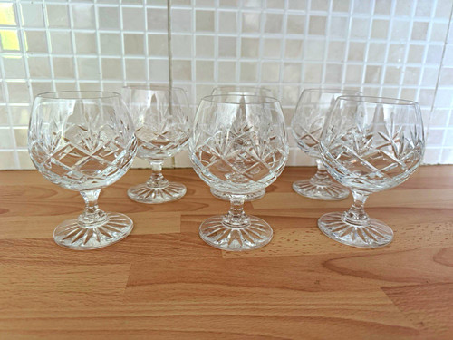 Set vintage cut crystal - of,