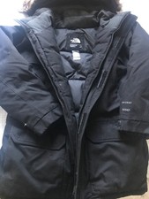 The North Face HyVent 550 Goose Down Parka Jacket Black Boys L 14-16 Waterproof