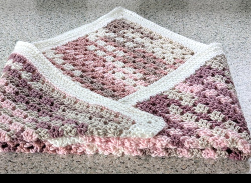 Handmade small baby blanket - small,