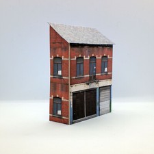Card low relief building - low,
