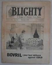 World War 2 Memorabilia  , 1939 Blighty  no 3 humour magazine for serving forces