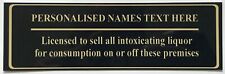 Custom Licensed Liquor Name
