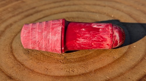 Vintage pink red plastic - &,