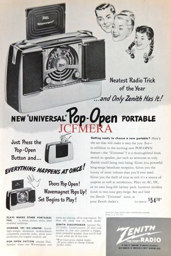 Vintage zenith pop open - zenith, 'pop-open