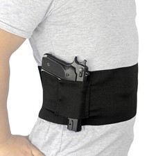 Tactical Concealed Carry Belly Band Gun Holster Universal Pistol with Mag Pouch