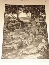 1900 PRINT BETHUNE'S MOUNTED INFANTRY MACHINE GUN REST 