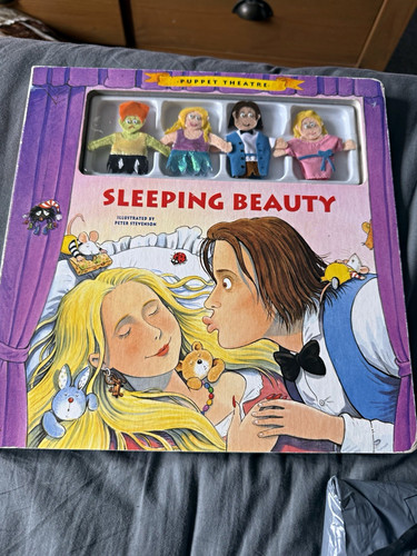 Finger puppet theatre - puppet, sleeping