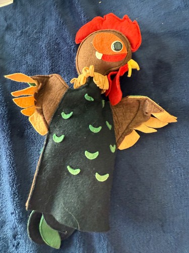 Vintage felt rooster - vintage,