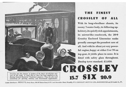 Crossley motor cars vintage - crossley,