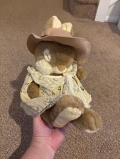 Non Non Rabbit Mama Vintage Sofftees in Hat & Dress Gemini Plush Soft Toy 10"